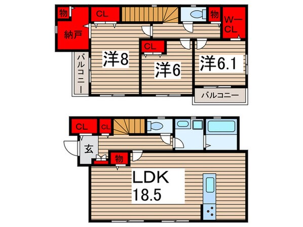 Koletみどり台#02の物件間取画像